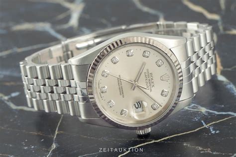 ref rolex date just stahl weissgild brillanten|Rolex Datejust 36mm 16234 1993 Stahl Weissgold 750 .